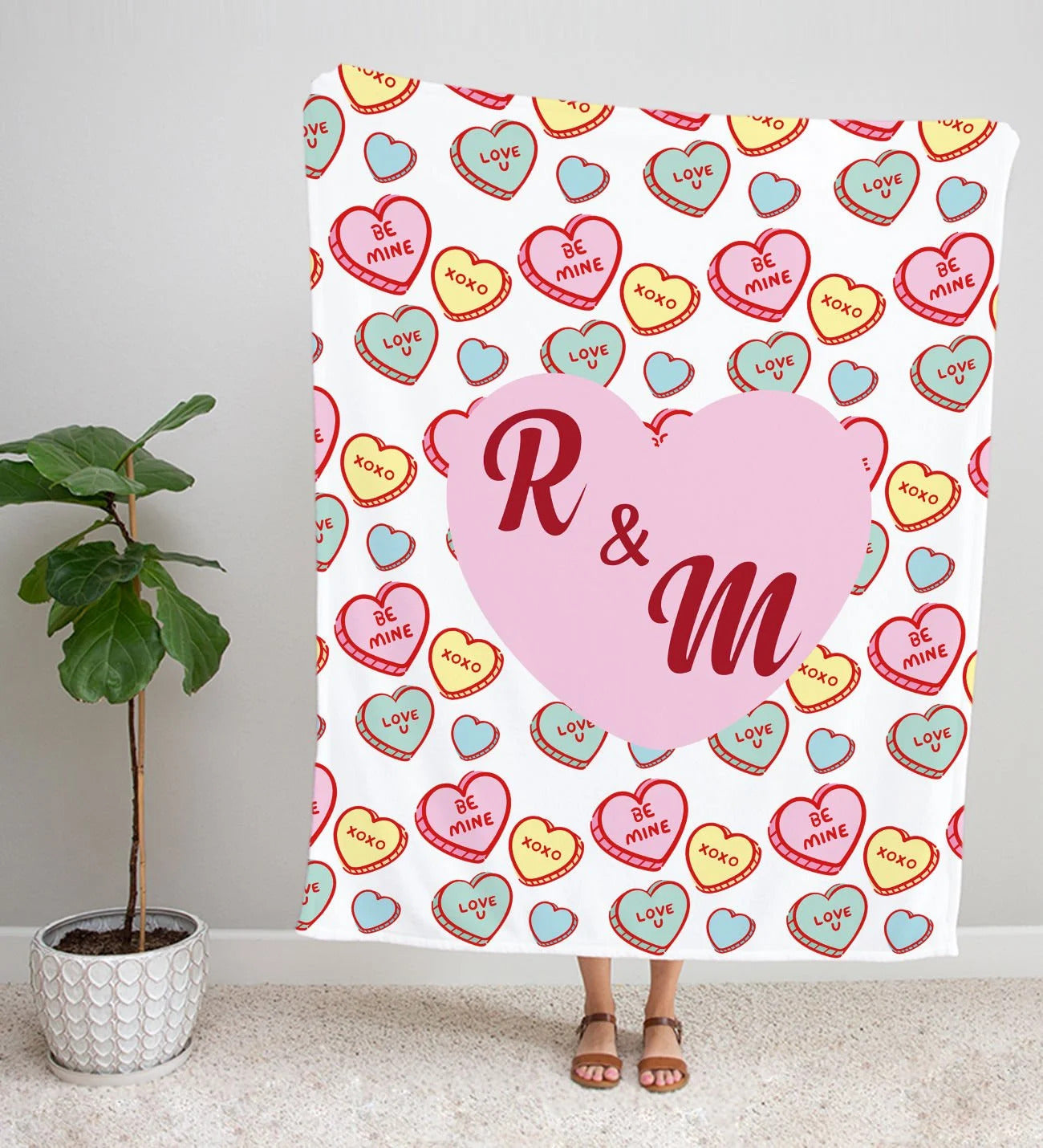 Kişiye Özel Baş Harfli Battaniye 2