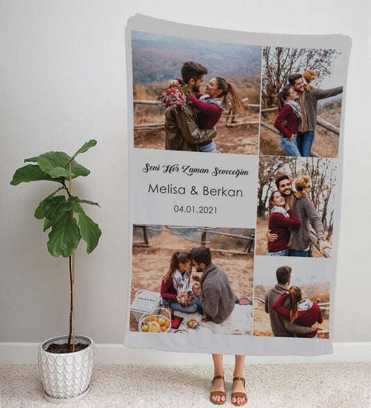 Kişiye Özel Kolajlı Battaniye 4