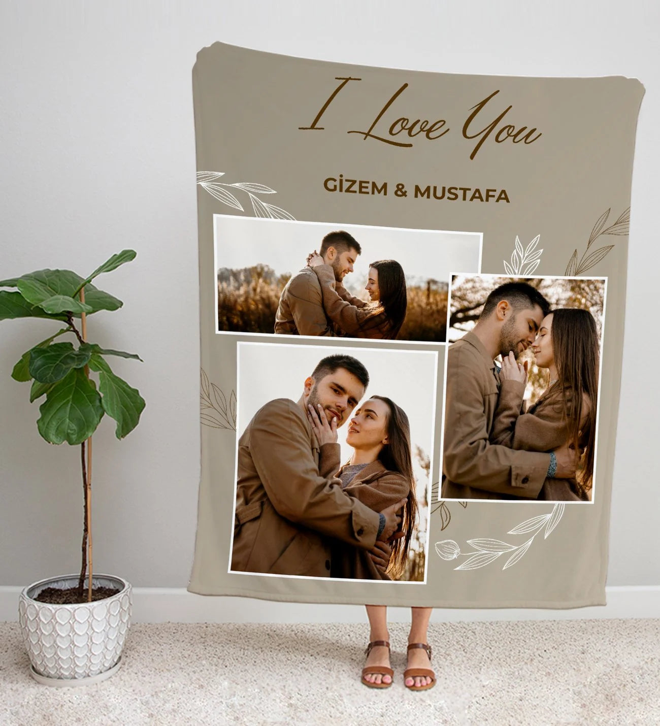 Kişiye Özel Kolaj Battaniye 1