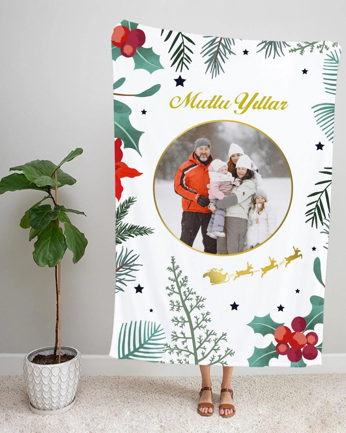 Kişiye Özel Yılbaşı Battaniye 2